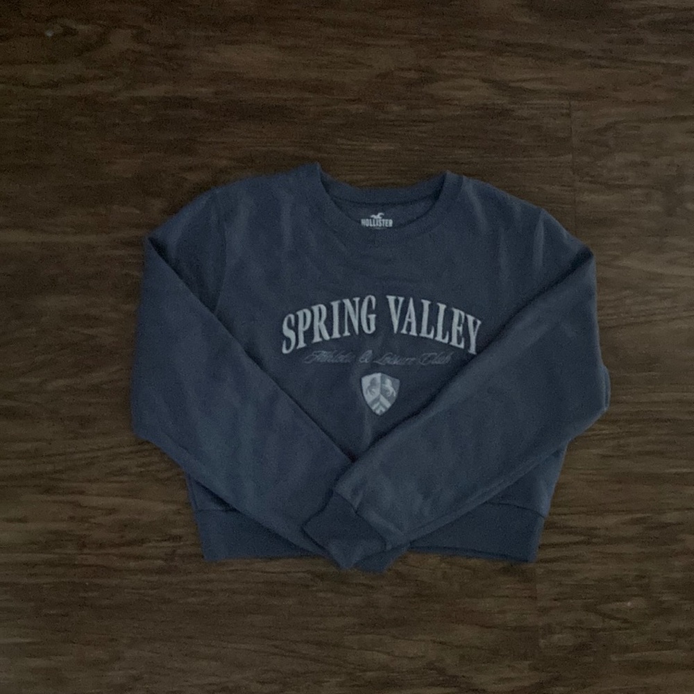 -hollister grayish blue adorable crew neck size M